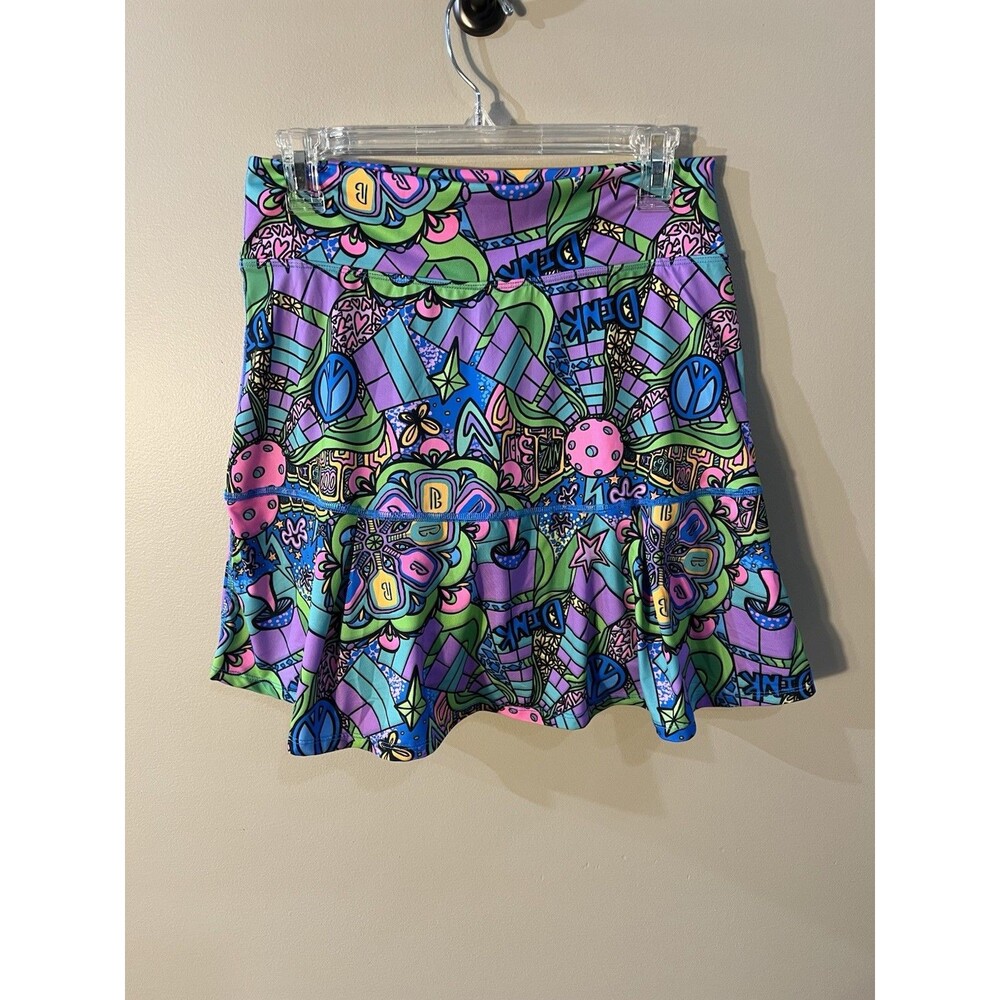 Pickleball Bella Bella Sports A-Line Skort Skirt Mini Women’s Large Groovy - Picture 2 of 10